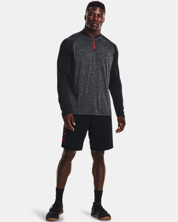 Men's UA Tech™ Boxed Logo Shorts in Black image number 2